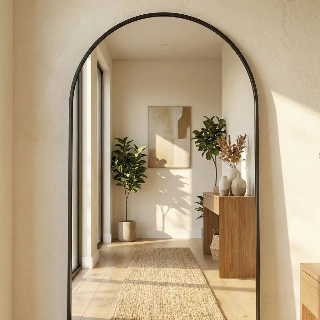 Full-Length Arched Mirror – Minimal Modern Floor Mirror Foryuni