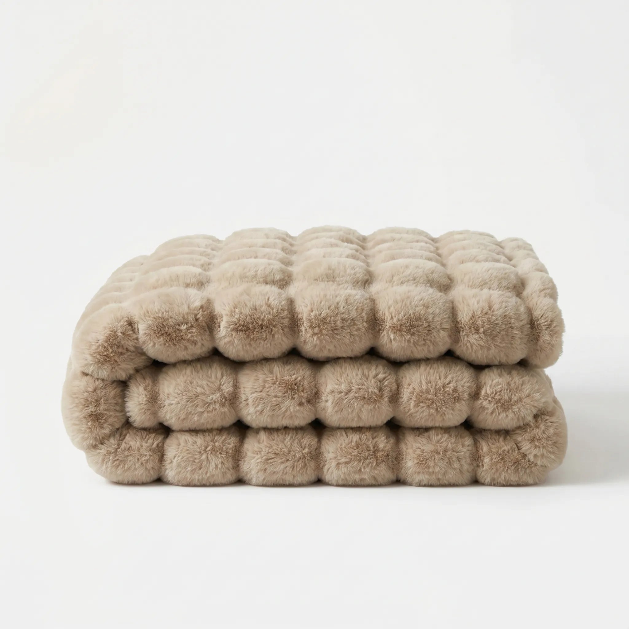Bubble Faux Fur Throw Blanket – 160x200cm