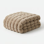 Bubble Faux Fur Throw Blanket – 160x200cm