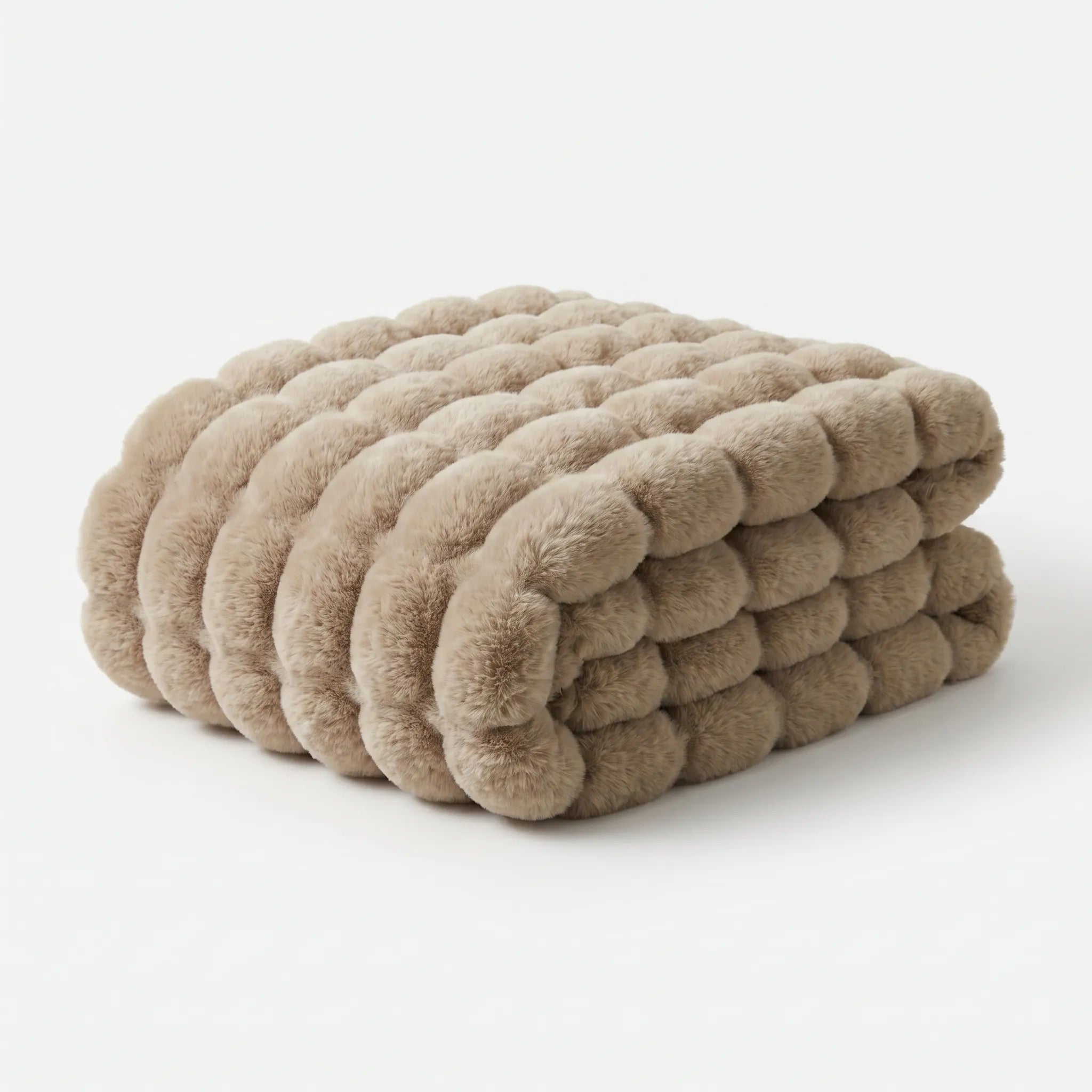 Bubble Faux Fur Throw Blanket – 160x200cm