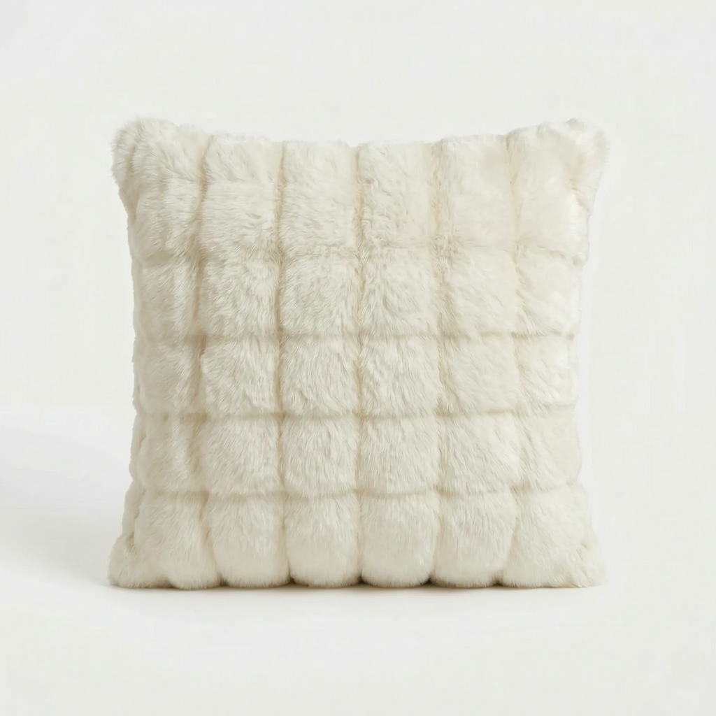 Bubble Faux Fur Throw Pillow Cover – 50x50cm