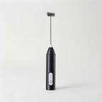 Handheld Frother – Sleek Black Electric Whisk