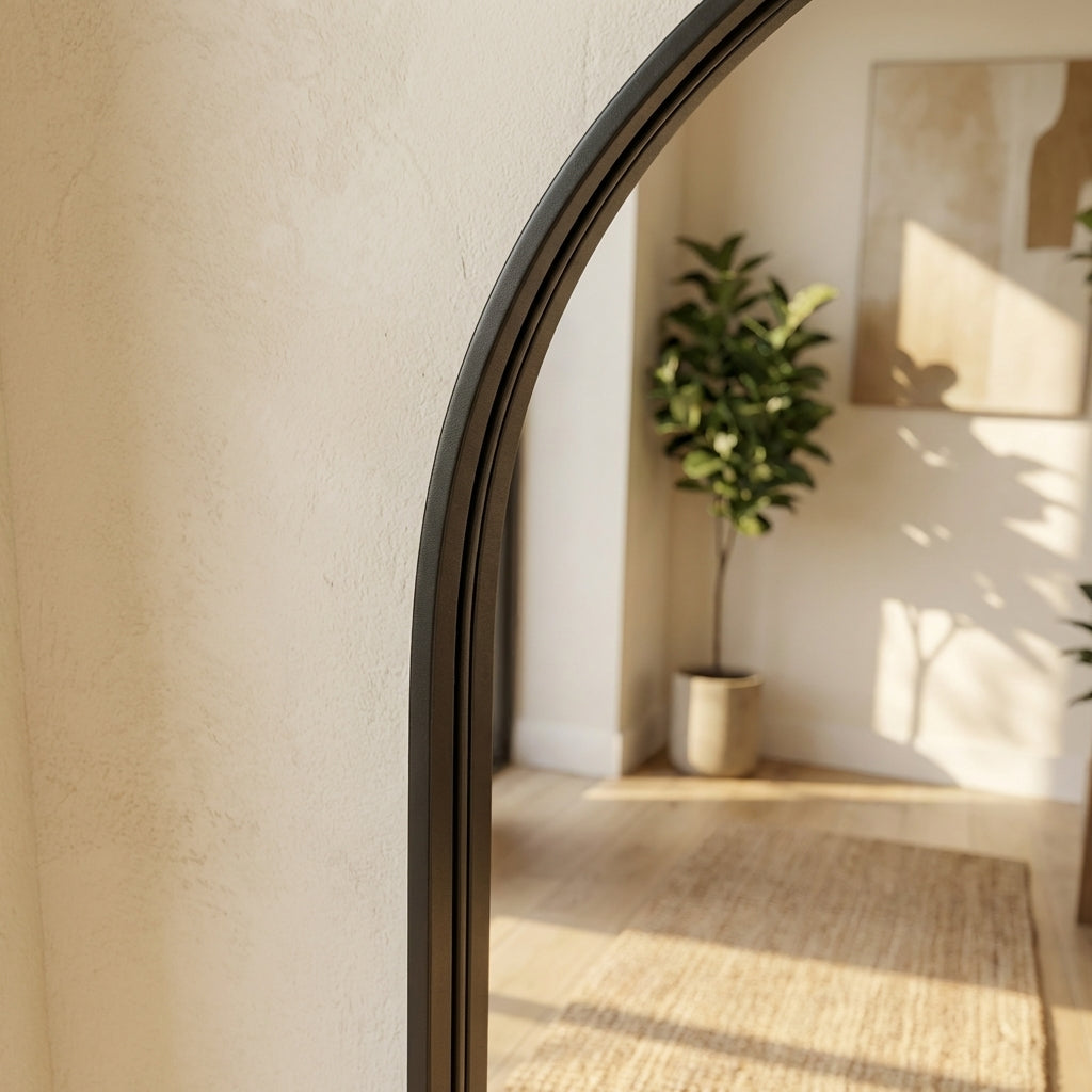 Full-Length Arched Mirror – Minimal Modern Floor Mirror Foryuni