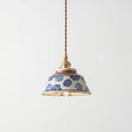  Painted Botanical Ceramic Pendant Light