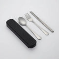 Portable Stainless Steel Cutlery Set – 3 Piece with Case