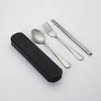 Portable Stainless Steel Cutlery Set – 3 Piece with Case