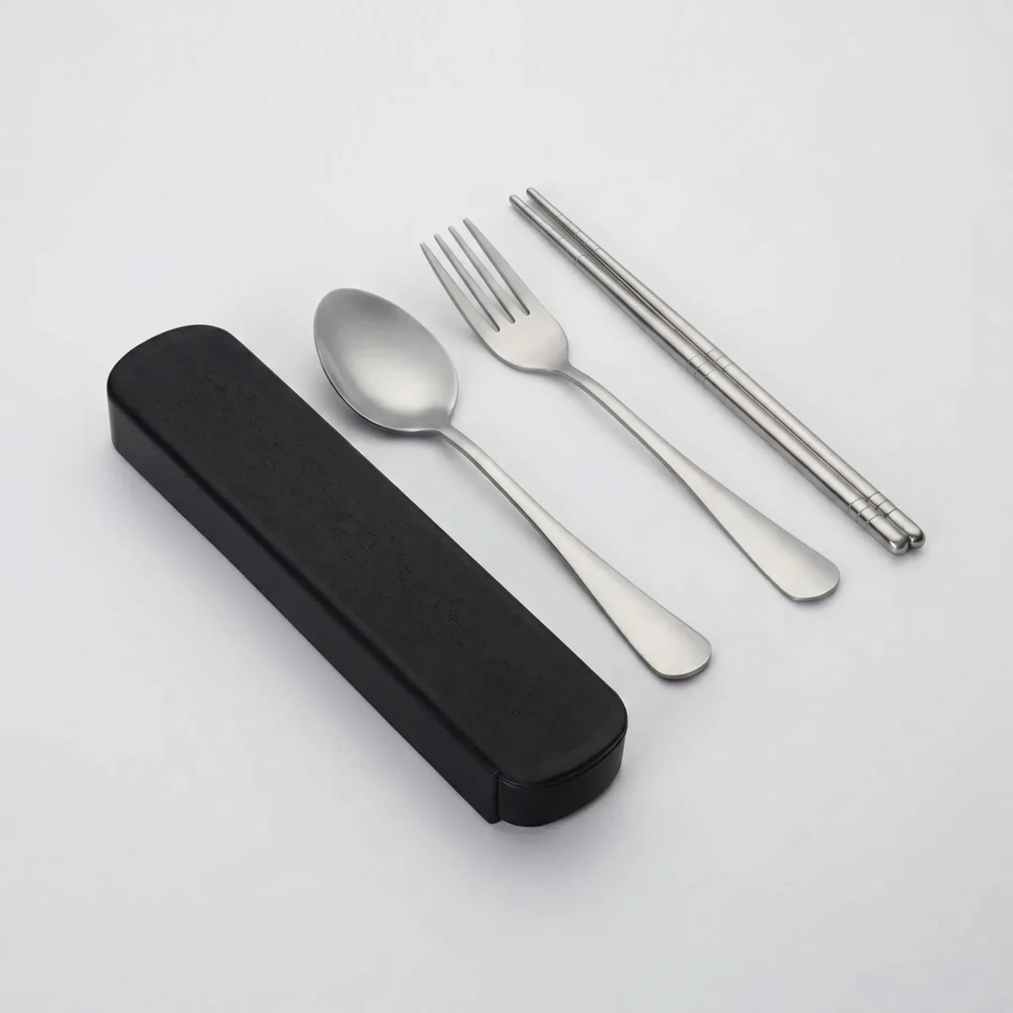 Portable Stainless Steel Cutlery Set – 3 Piece with Case
