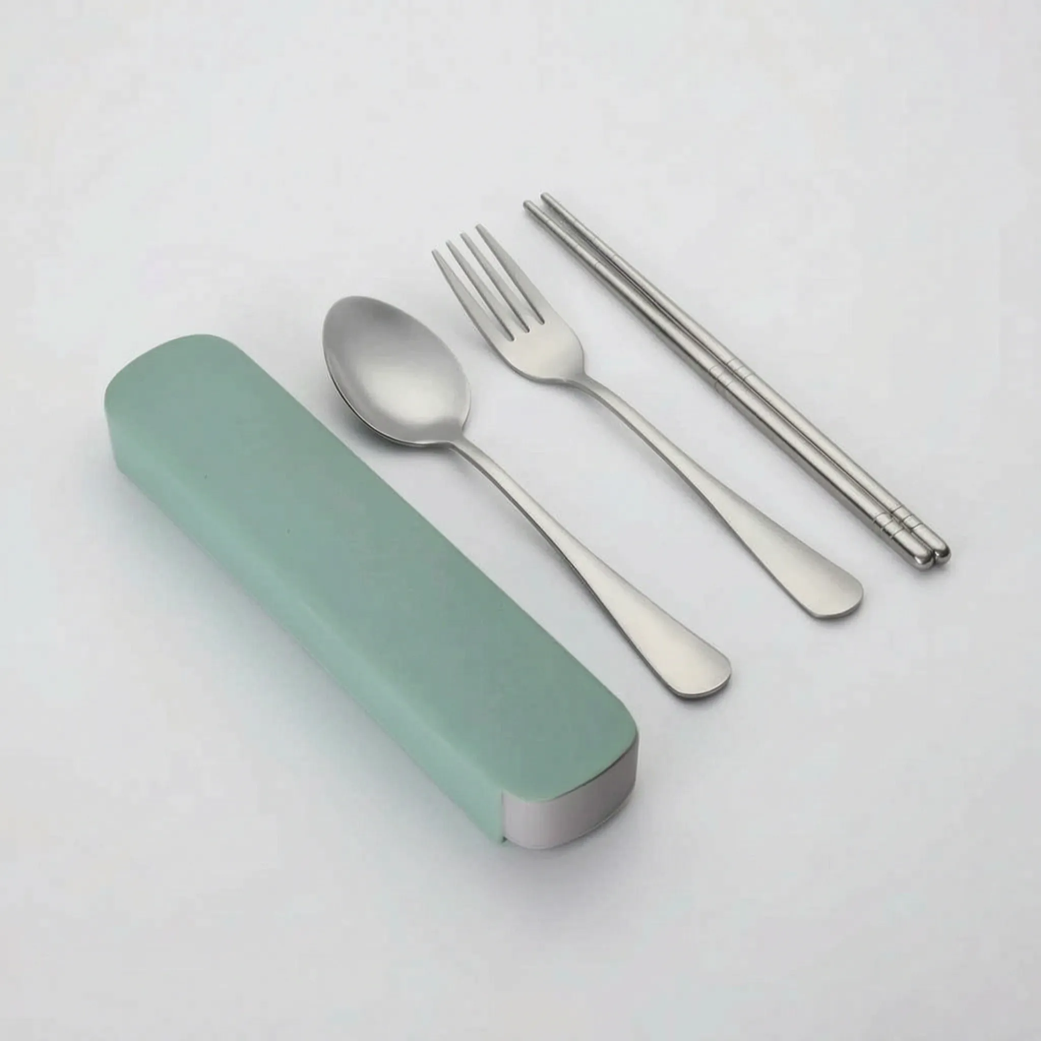 Portable Stainless Steel Cutlery Set – 3 Piece with Case