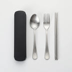 Portable Stainless Steel Cutlery Set – 3 Piece with Case