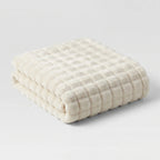 Ribbed Faux Fur Throw Blanket – 160x200cm