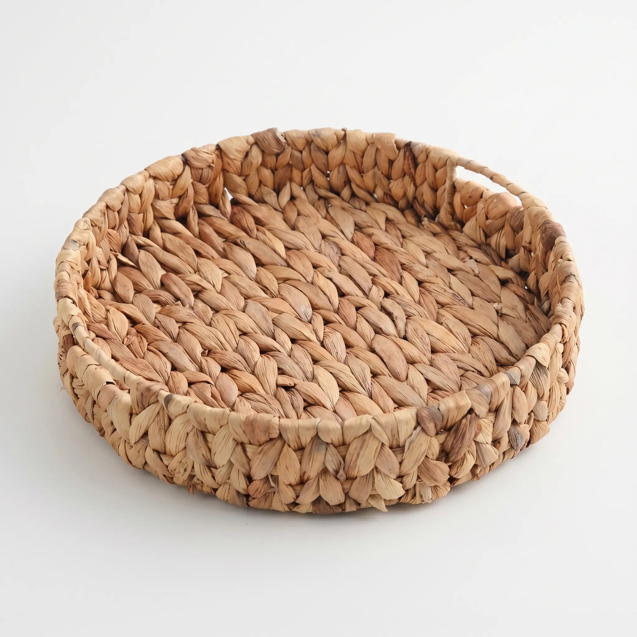 Round Woven Rattan Tray Set – 3 Piece
