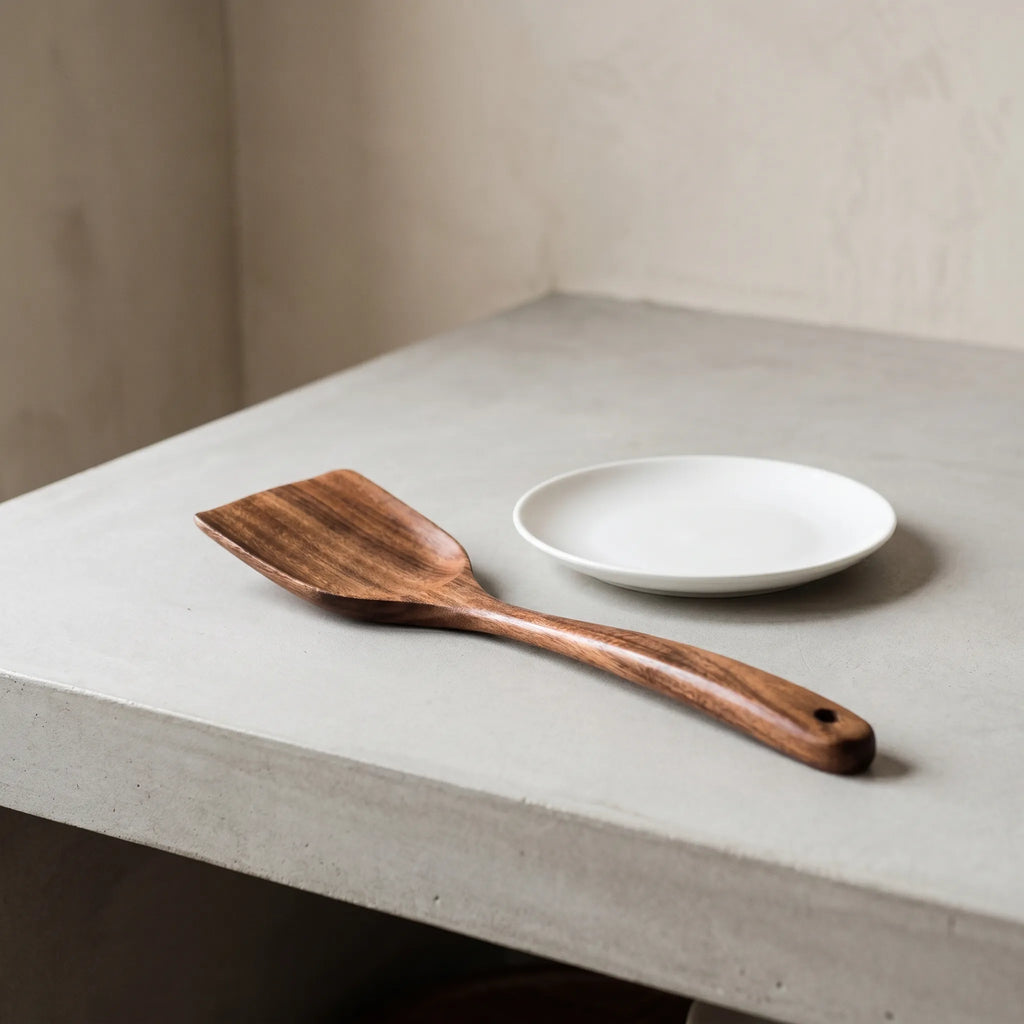 Wood Kitchen Utensil Set – 8-Piece Wooden Cooking Spoon Set