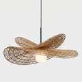 Woven Double Tiered Pendant Light Jute studio