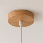 Handwoven Bamboo Pendant Light – Natural Rattan Ceiling Lamp, Boho Chandelier Foryuni