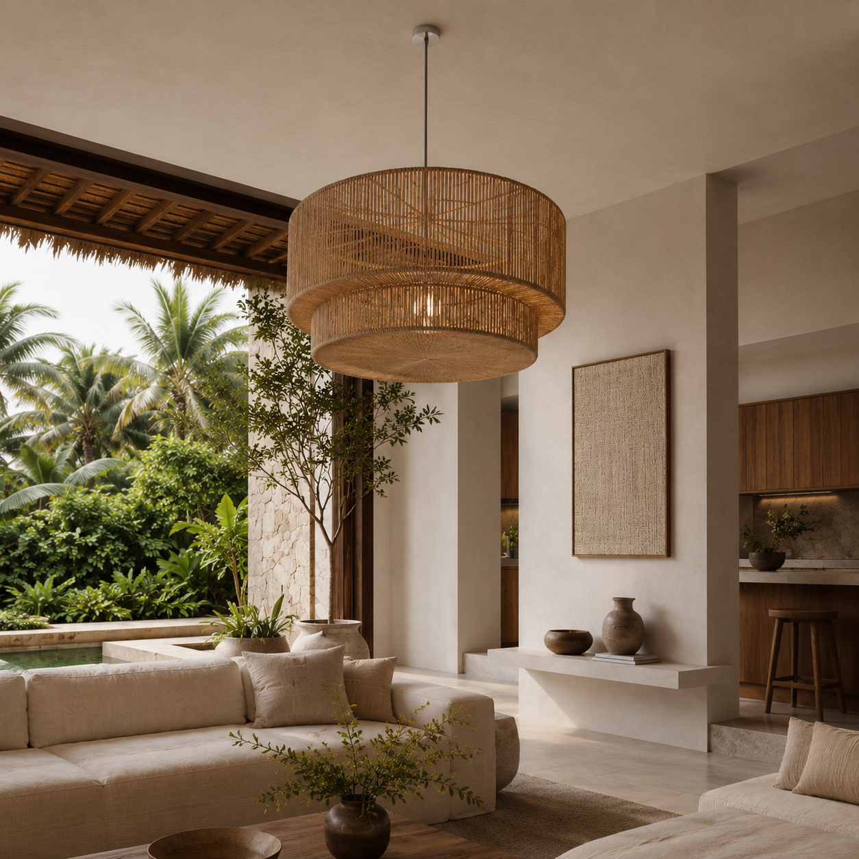 Tiered Drum Pendant Light Tiered Drum Pendant Light Foryuni