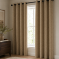 Herringbone Blackout Curtain Panel – Heavyweight Textured Curtain, Grommet or Rod Pocket Foryuni