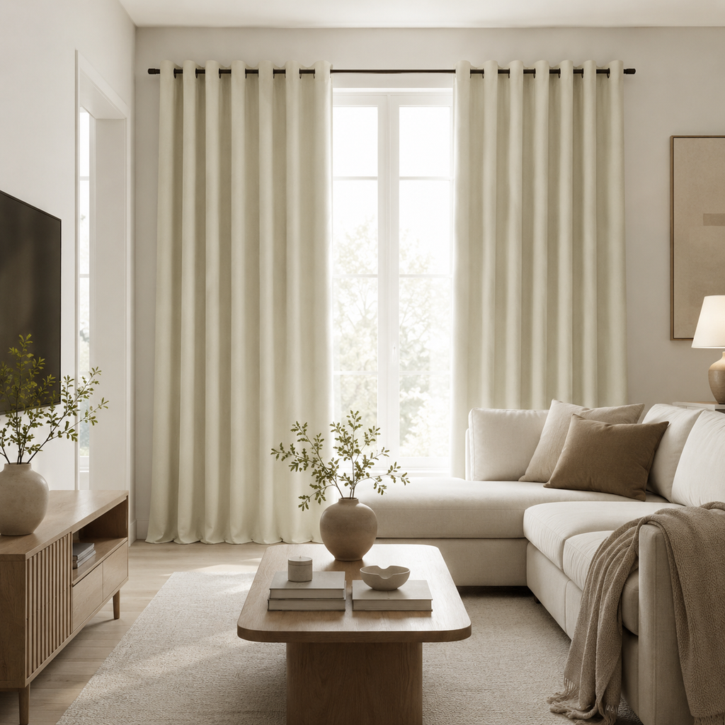 French Chenille Blackout Curtain Panel – Heavyweight Thermal Curtain Foryuni