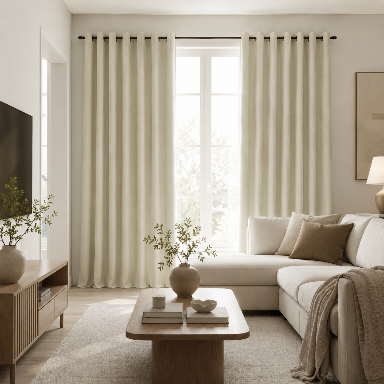 French Chenille Blackout Curtain Panel – Heavyweight Thermal Curtain Foryuni