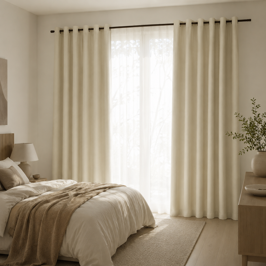French Chenille Blackout Curtain Panel – Heavyweight Thermal Curtain Foryuni