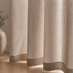 Beige Sheer Curtain Panel – Lightweight Voile Window Curtain, Grommet or Rod Pocket, Multiple Sizes Foryuni