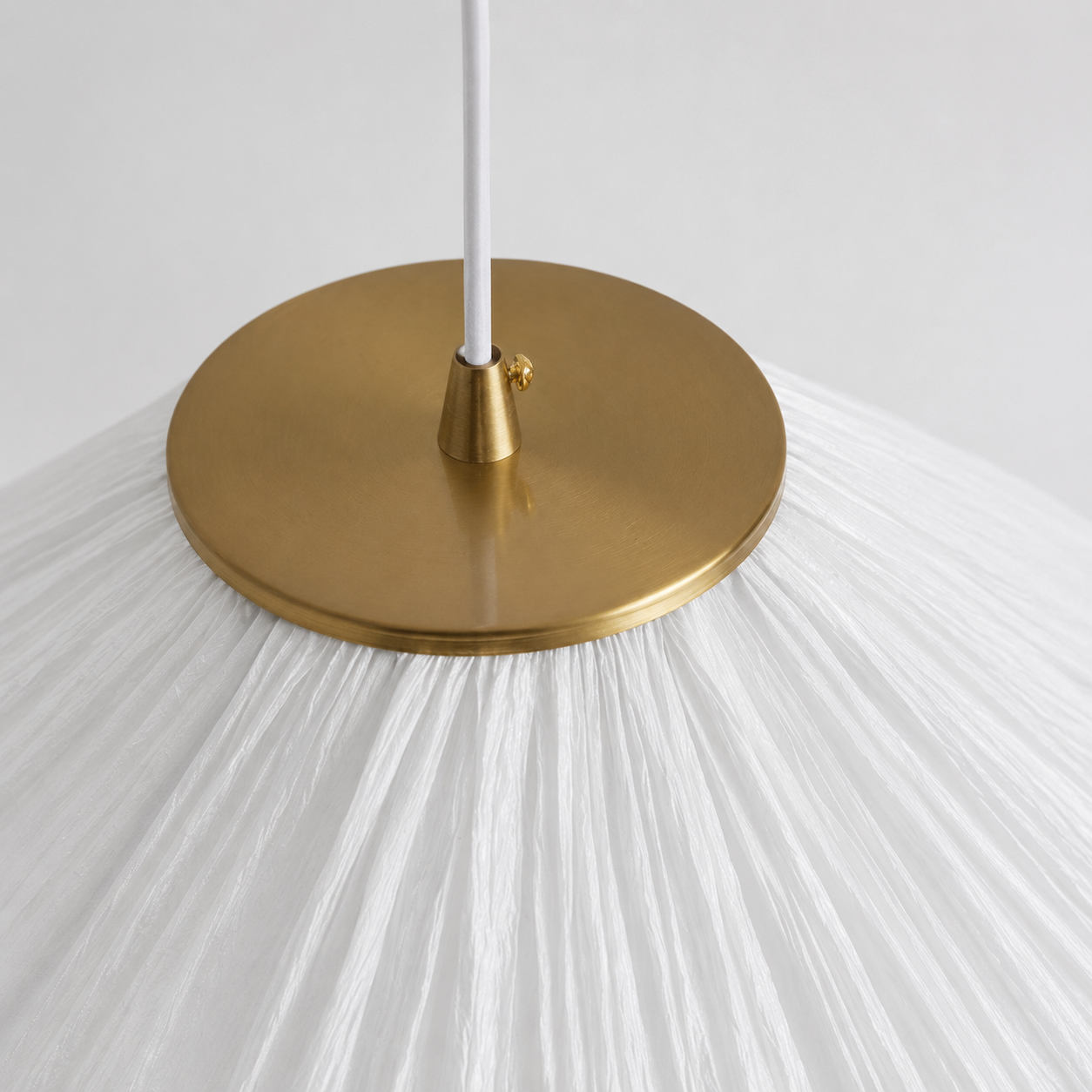 Wavy Fabric Pendant Light – Handmade Nordic Ceiling Lamp with Pleated Shade, E27, 4 Sizes Foryuni