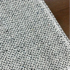 Textile with anti-slip backing on a wooden surface