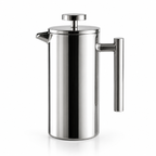 Double Wall Stainless Steel French Press – Mirror Finish Foryuni