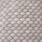 Close-up of textured gray fabric