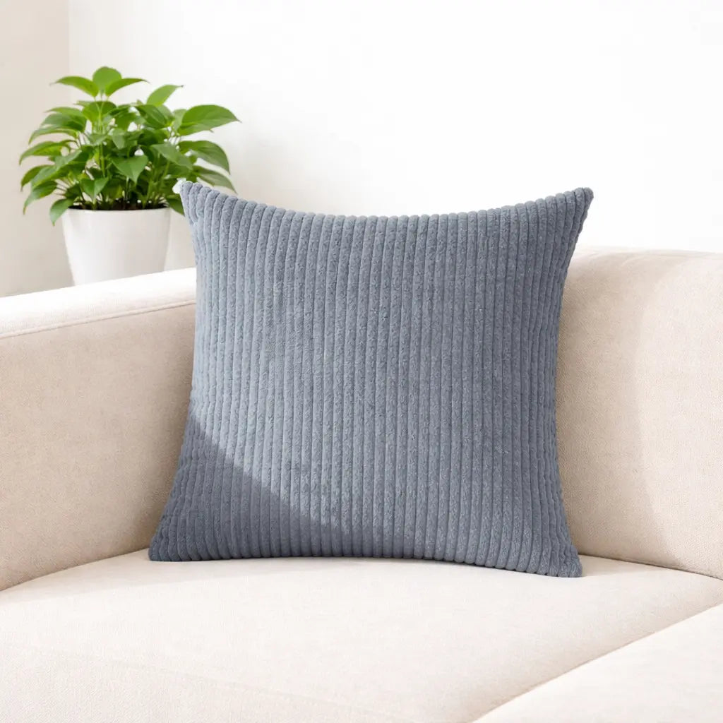 Corduroy Pillow Cover — Ribbed Texture Cushion Cover Foryuni