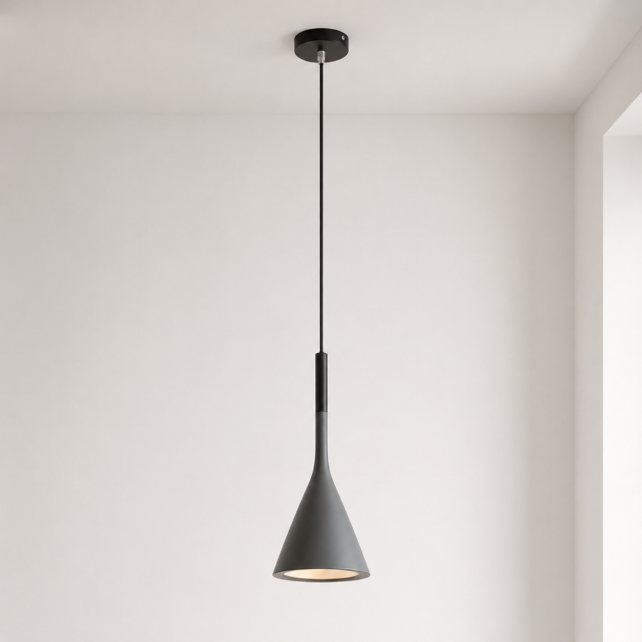 TEST 2 - Minimalist Cone Pendant Light – Modern Nordic LED Ceiling Lamp Foryuni