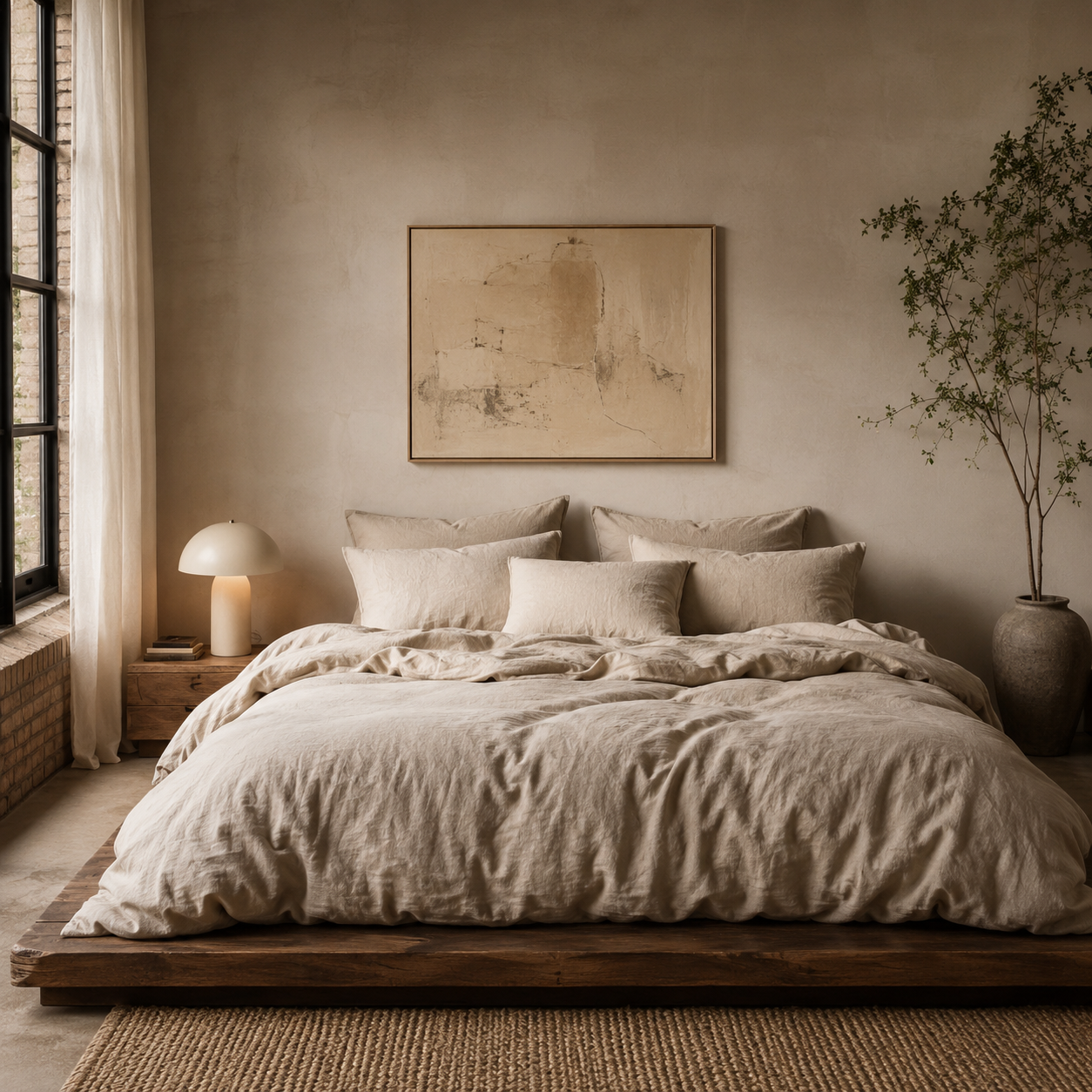 100% Linen Duvet Cover Set – 3 Piece Foryuni