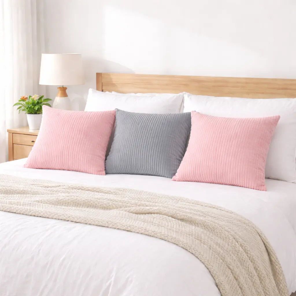 Corduroy Pillow Cover — Ribbed Texture Cushion Cover Foryuni