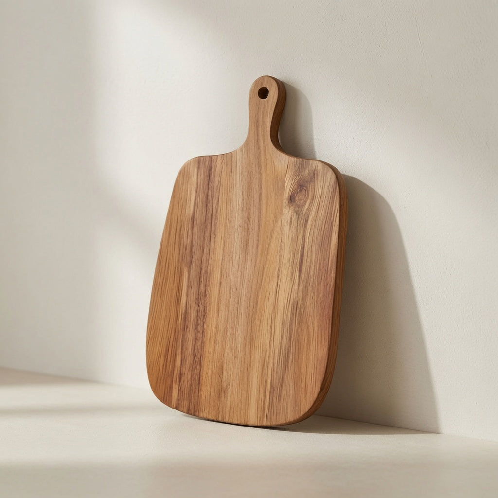 Minimalist Charcuterie Wooden Cutting Board With Handle Foryuni