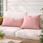 Classic Striped Cushion Cover — Modern Woven Pillow Cover Foryuni